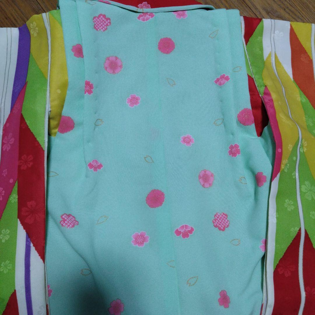 美品★三歳★矢羽根柄★被布＆着物＆小物