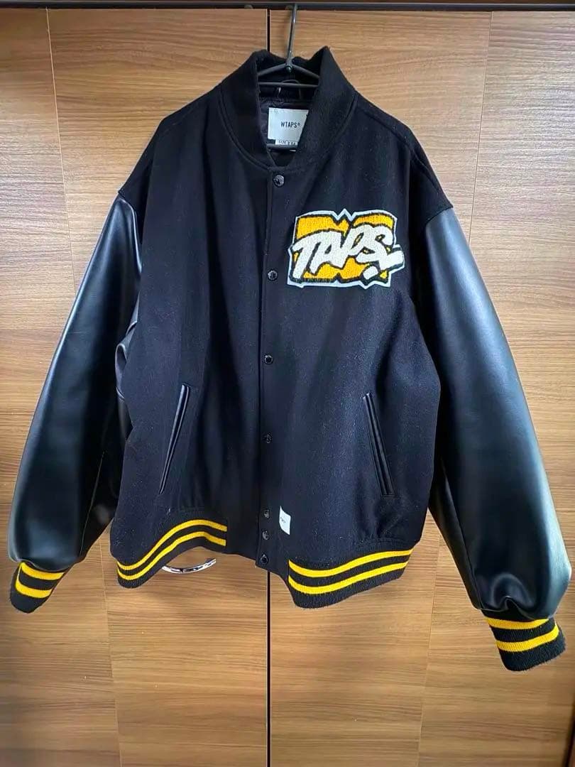 【WTAPS スタジャン 】★ブラック/イエロー