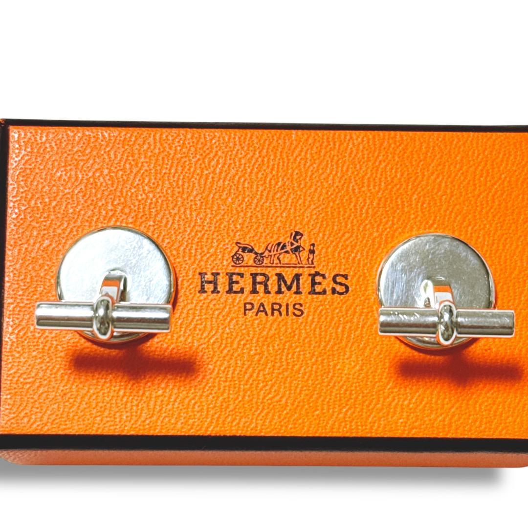 【超美品】エルメス セリエ カフス カフリンクス SV925 シルバー