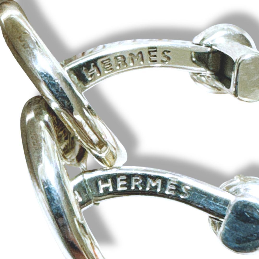 【超美品】エルメス セリエ カフス カフリンクス SV925 シルバー