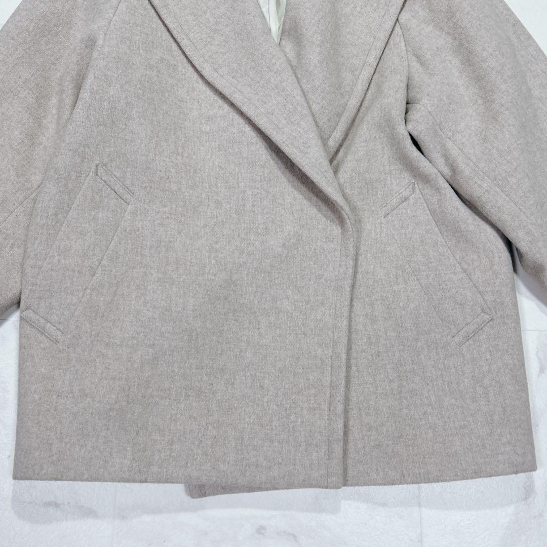 美品 MANTECOメルトンメランジミドル丈コート ユナイテッドアローズ M