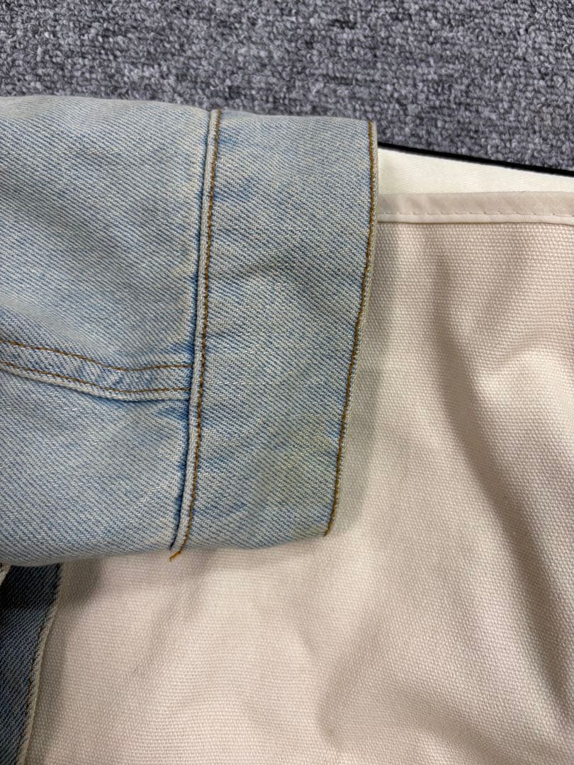 BALENCIAGA ボア襟デニムジャケット