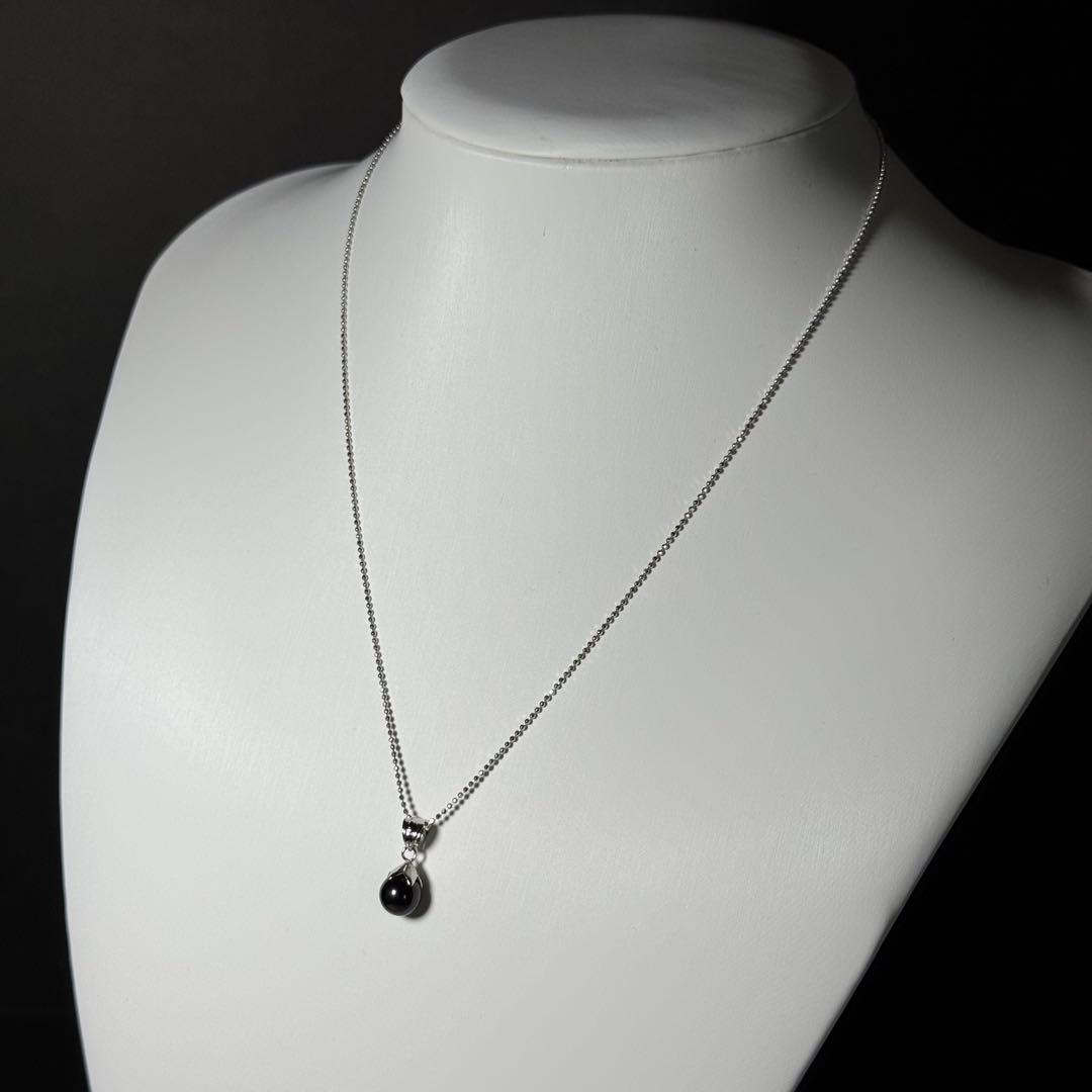 あこや本真珠 パールネックレス イヤリング セット ブラックパール 鑑別書付き