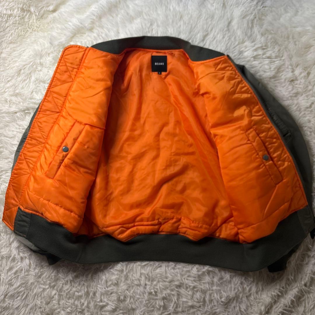 24年 極美品✨ BEAMS サーモライト MA-1 リラックスフィット L