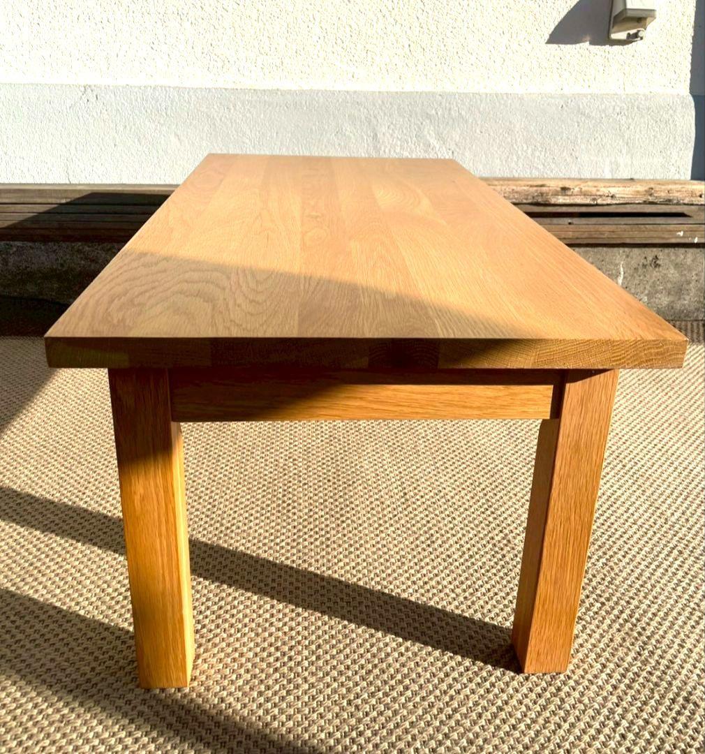 美品 無印良品 MUJI 天然木 センターテーブル 引き出し付き