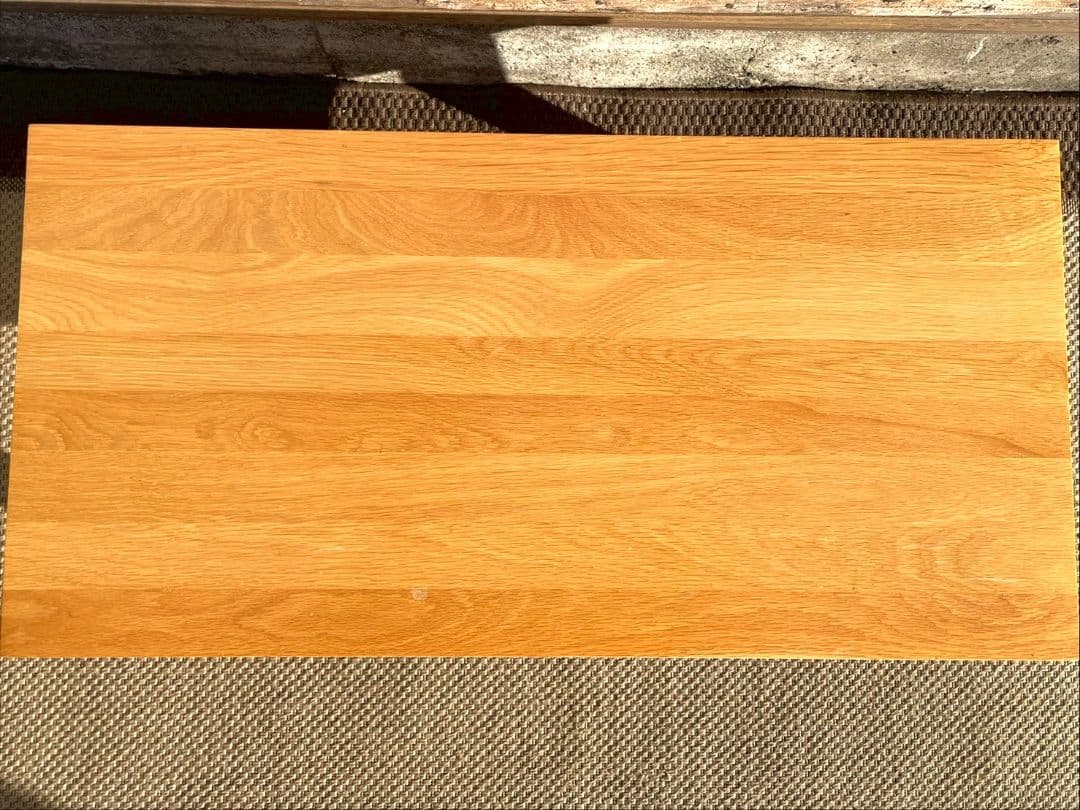 美品 無印良品 MUJI 天然木 センターテーブル 引き出し付き