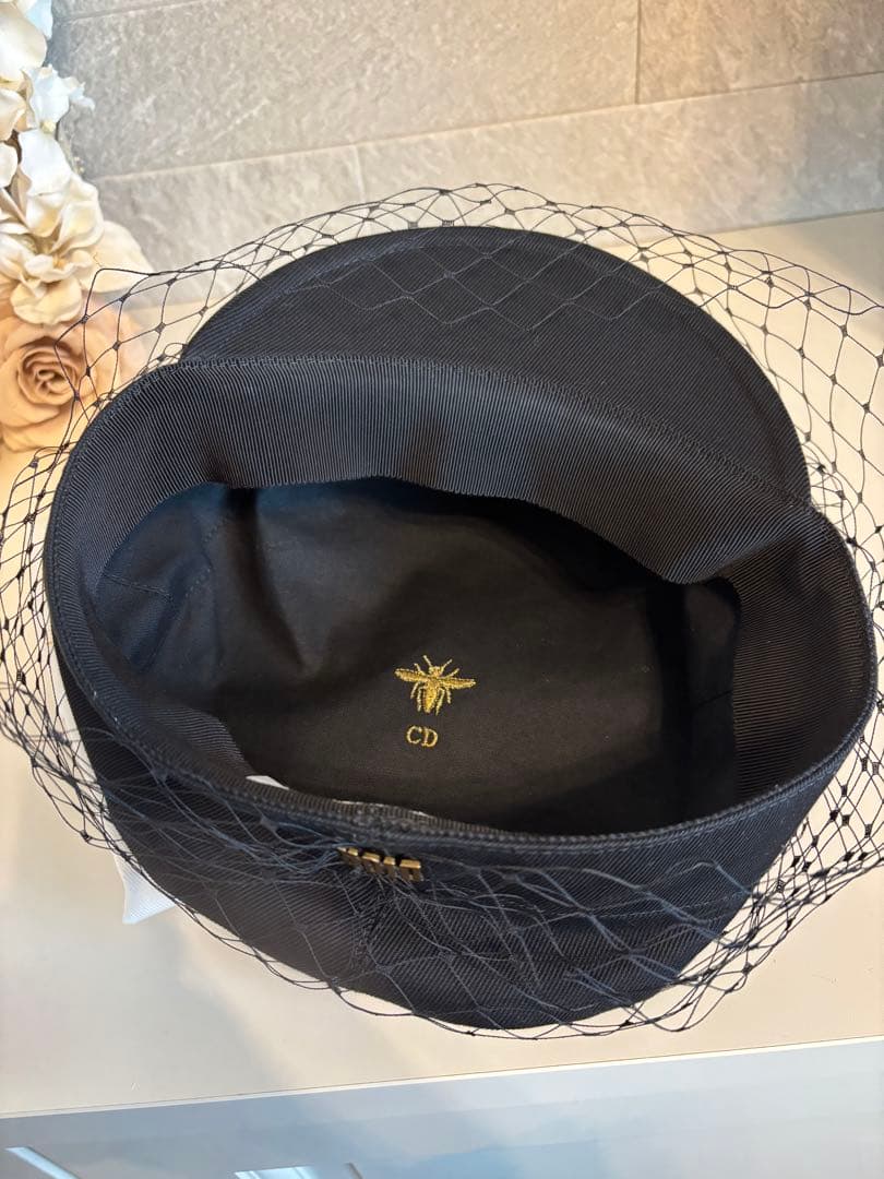 Dior キャスケット　チュール　ハット　帽子　ディオール