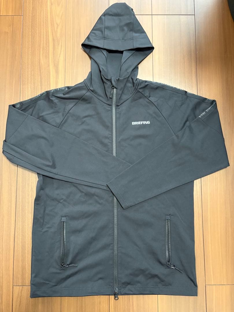 BRIEFING ブラック フード付きジャケット M