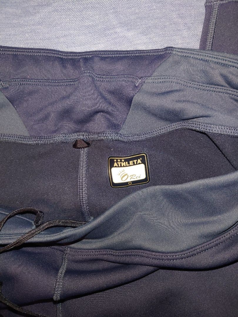 ATHLETA o-reiフード付きジャージ グレー×チャコール Oサイズ