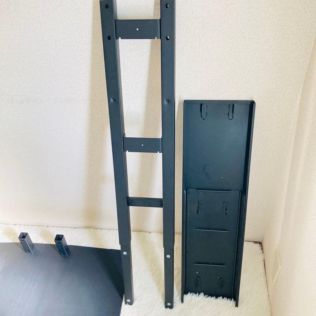 【EQUALS】テレビスタンド 壁寄せ V3 ハイタイプ　黒