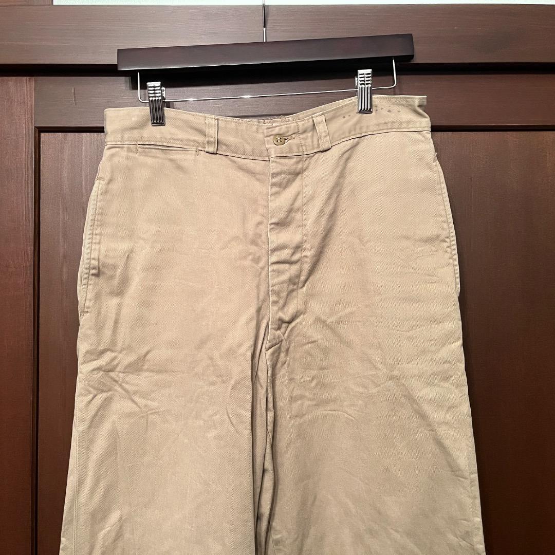 USMC 50s ボタンフライ チノパン US ARWY 45カーキ USA製