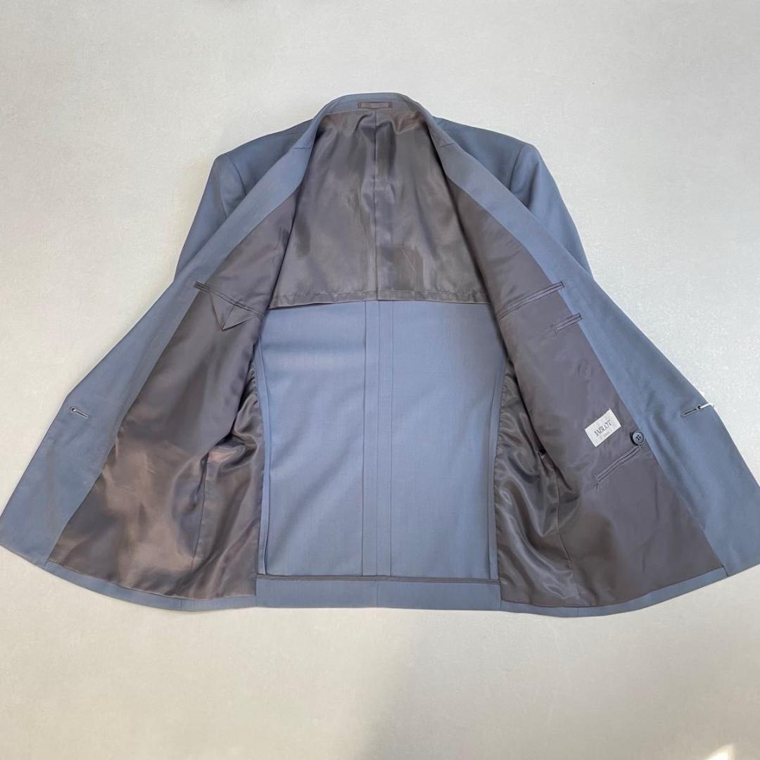 タグ付き 90s セットアップ ダブルスーツ ブルー×イエロー 成人式