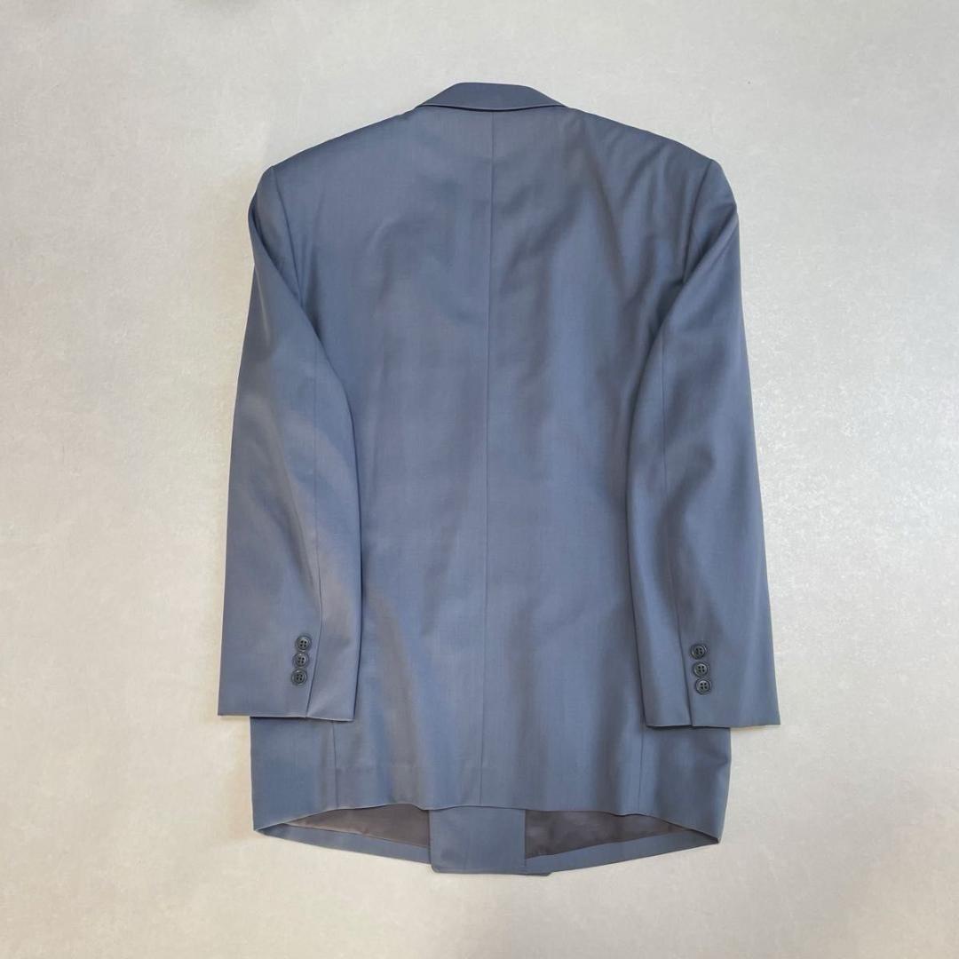 タグ付き 90s セットアップ ダブルスーツ ブルー×イエロー 成人式