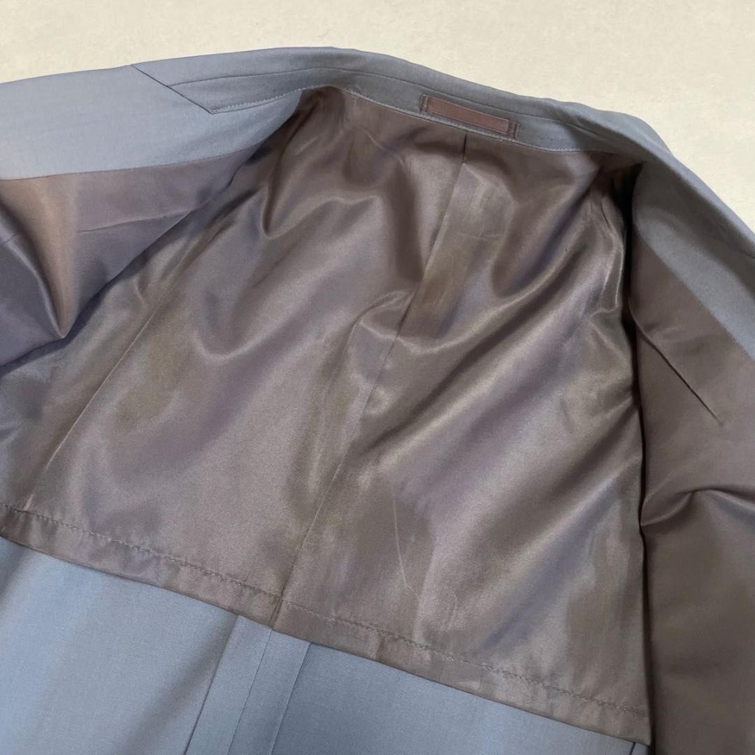 タグ付き 90s セットアップ ダブルスーツ ブルー×イエロー 成人式