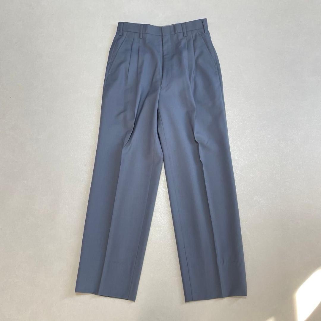 タグ付き 90s セットアップ ダブルスーツ ブルー×イエロー 成人式