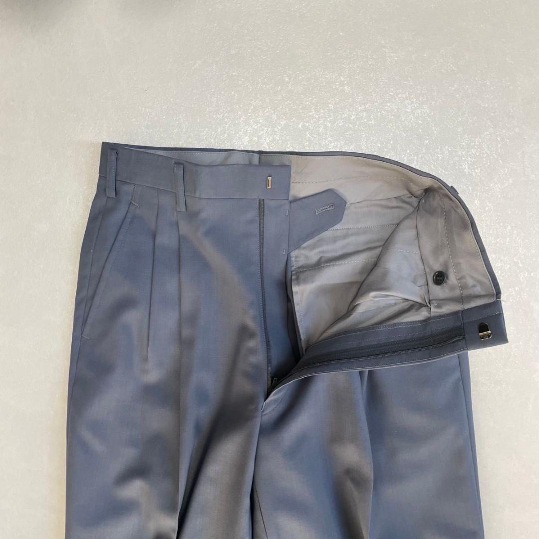 タグ付き 90s セットアップ ダブルスーツ ブルー×イエロー 成人式