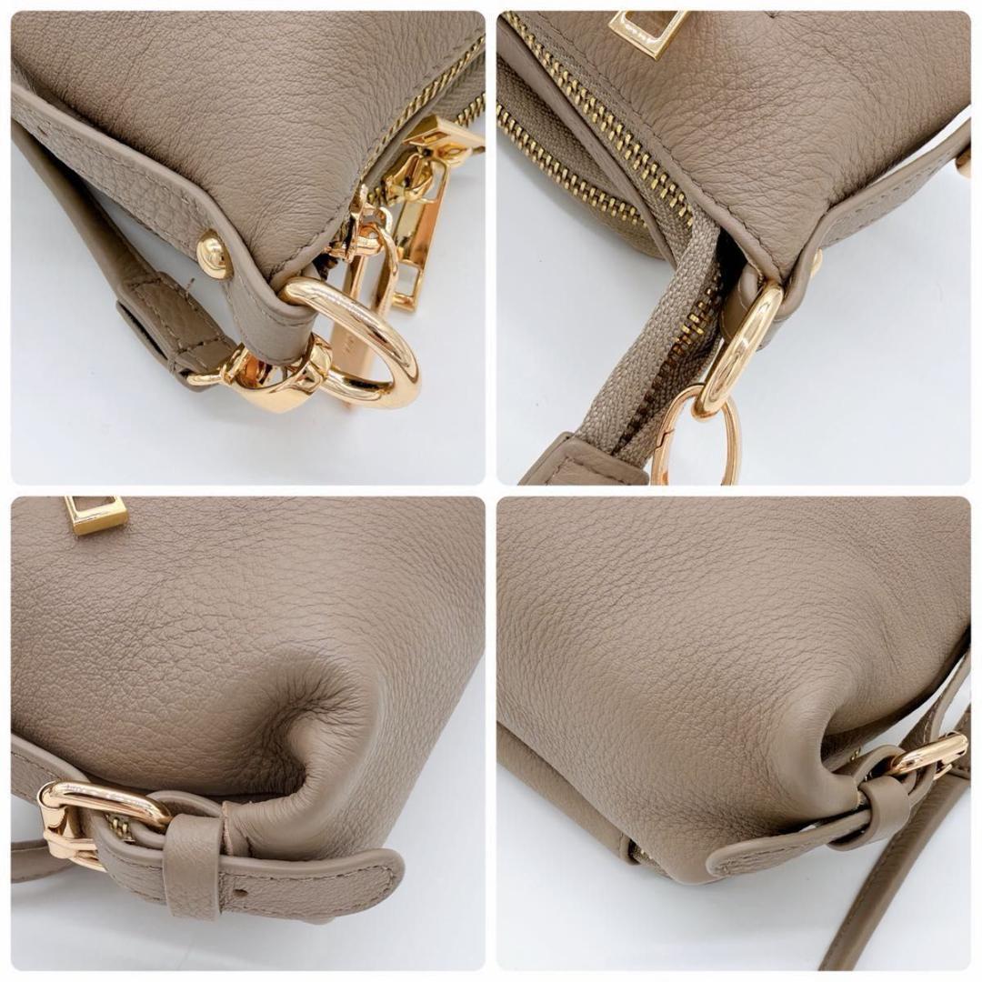 極美品 イマイバッグ キー お財布ポシェット ウォレットショルダーバッグ 本革