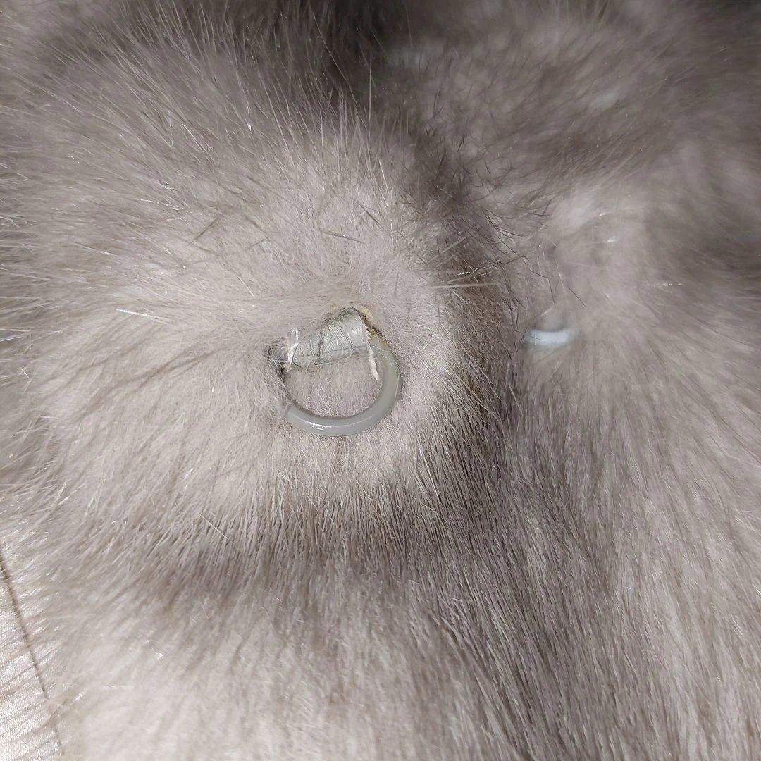 XLサイズ サファイアミンク 毛皮コート 毛並み上質 極上の肌触り ボリューム