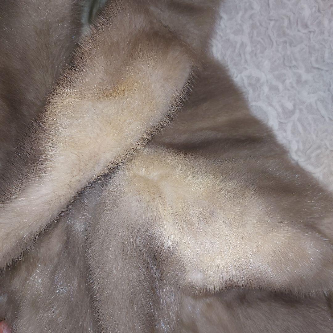 XLサイズ サファイアミンク 毛皮コート 毛並み上質 極上の肌触り ボリューム