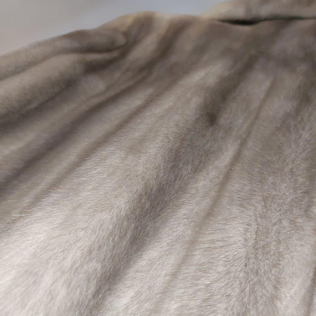 XLサイズ サファイアミンク 毛皮コート 毛並み上質 極上の肌触り ボリューム