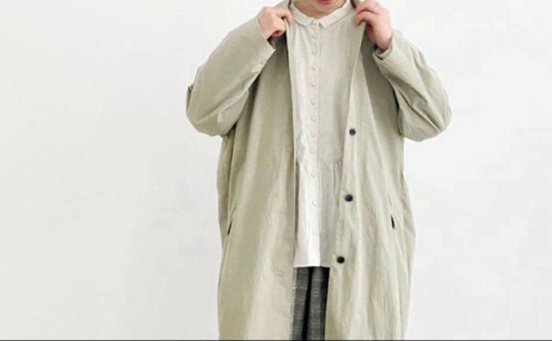 tanday 休日と詩　トラフィックコート　カーキベージュ