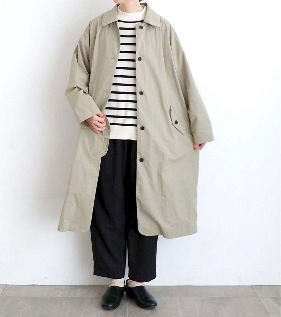 tanday 休日と詩　トラフィックコート　カーキベージュ