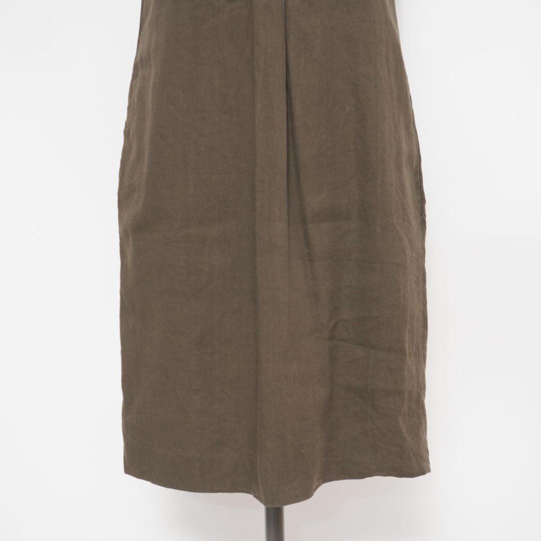 美品 ファビアナフィリッピ リネン混 ワンピース カーキ XS*GD907