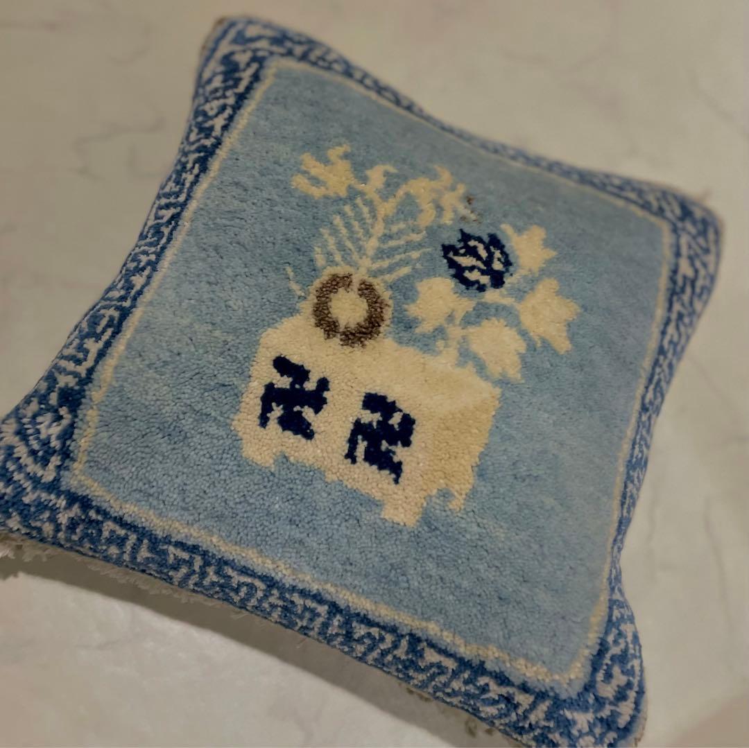 希少 レア MUNI CARPETS ムニ 段通 高級 クッション