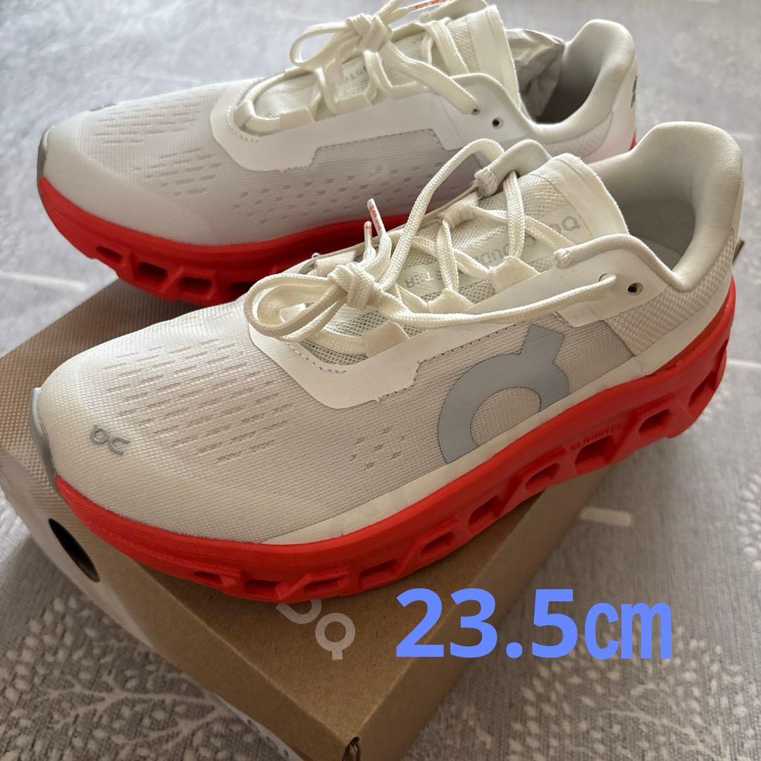 On Cloud monster スニーカーホワイト/レッド