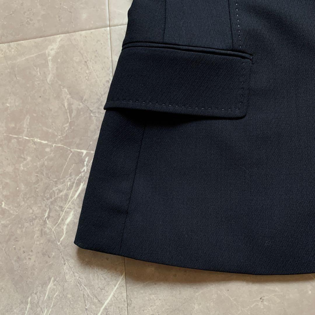 【美品】 アクアスキュータム　ジャケット　ウール　金ボタン　Aマーク　紺　9