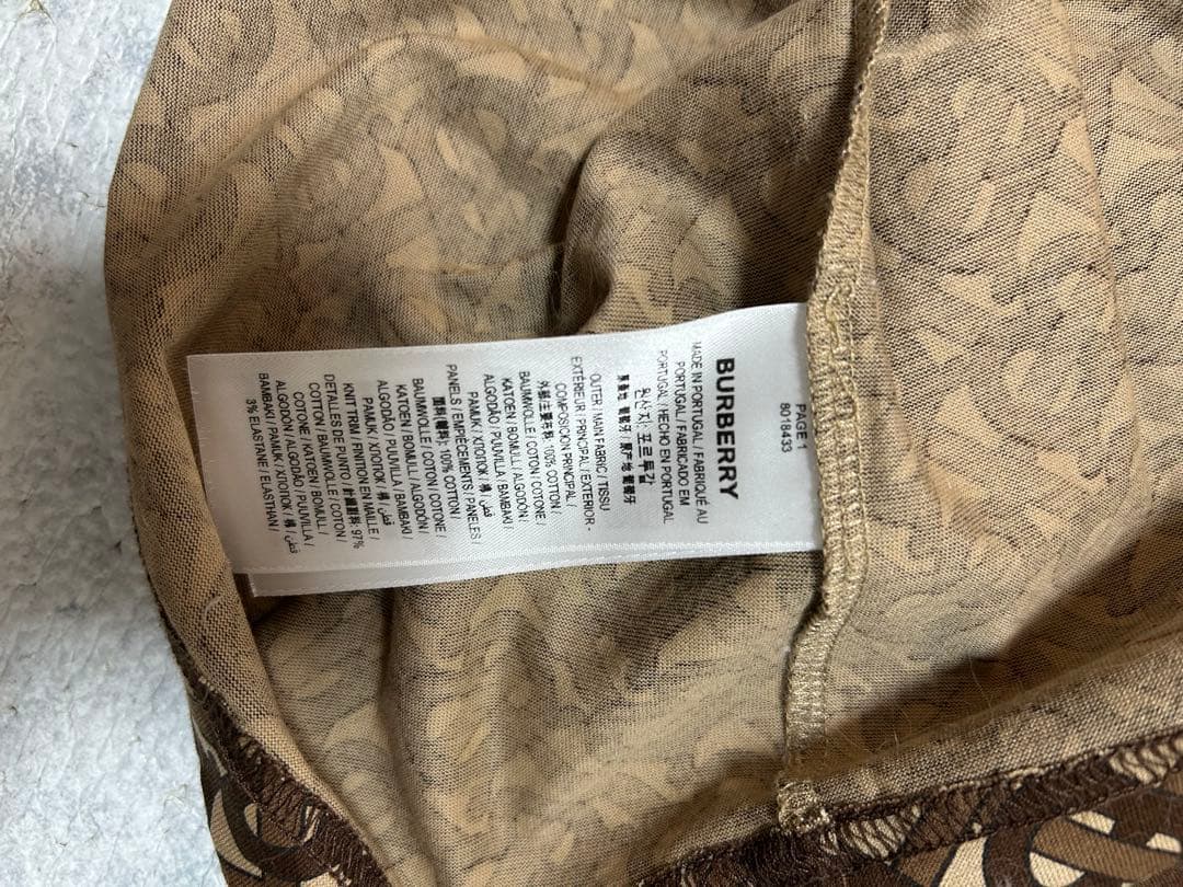BURBERRY 半袖Tシャツ XXS ブラウン