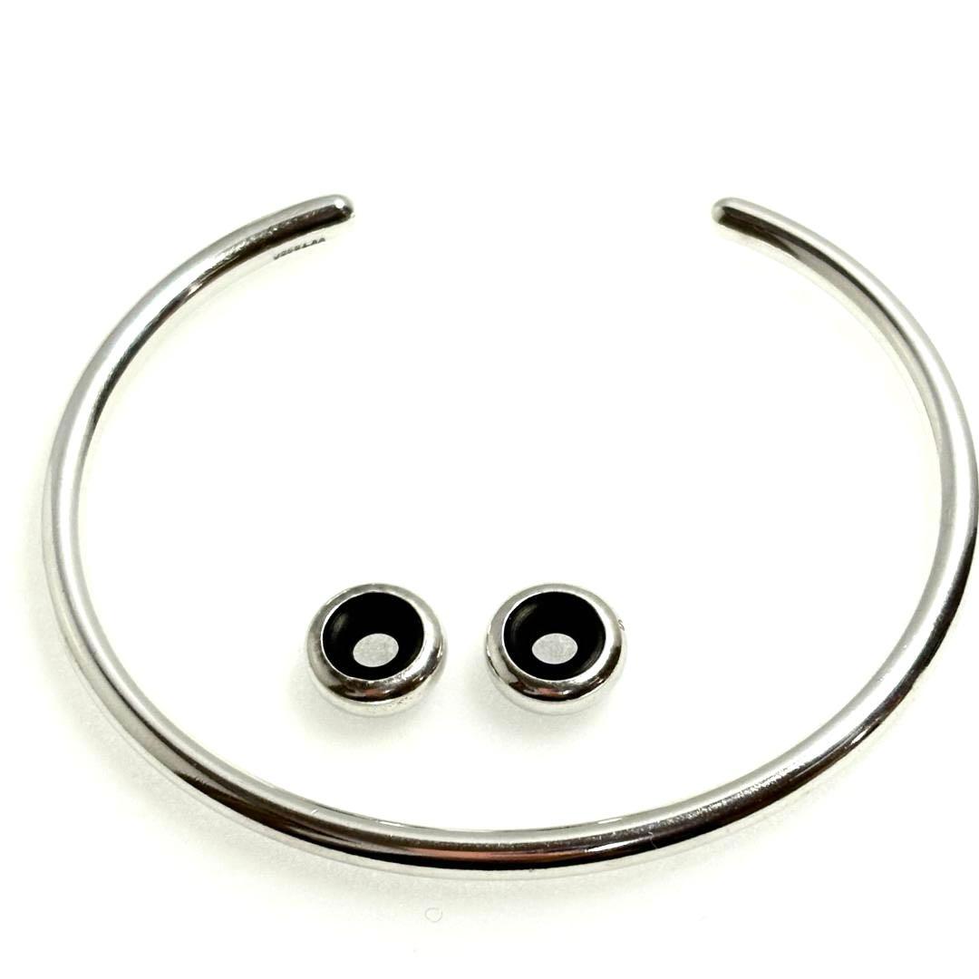 トロールビーズ　シルバーバングルXS＋スペーサー2個セット　925