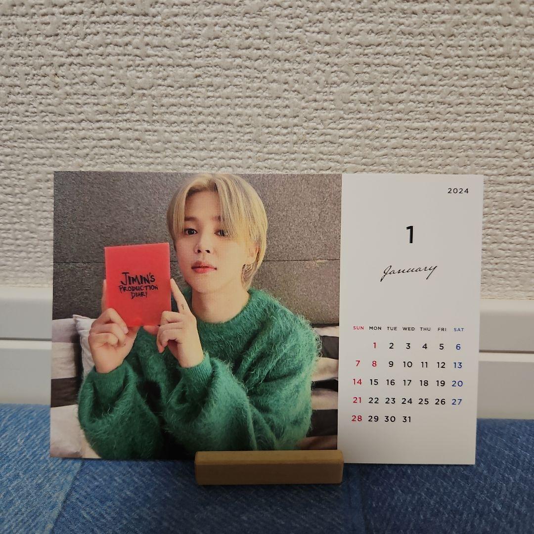 BTS　バンタン　ジミン　jimin　2024　卓上　カレンダー