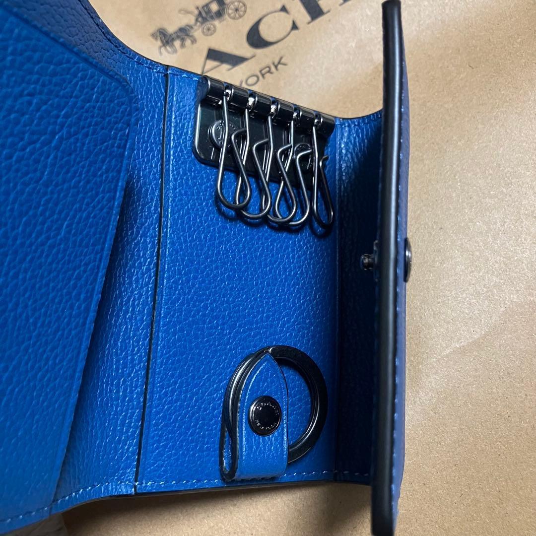【正規品】coach コーチ キーケース ブルー 新品未使用
