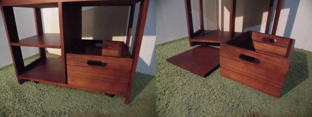 送料無料/アウトレット【限定品/新品/送料無料】天然木キッチンワゴンカウンター