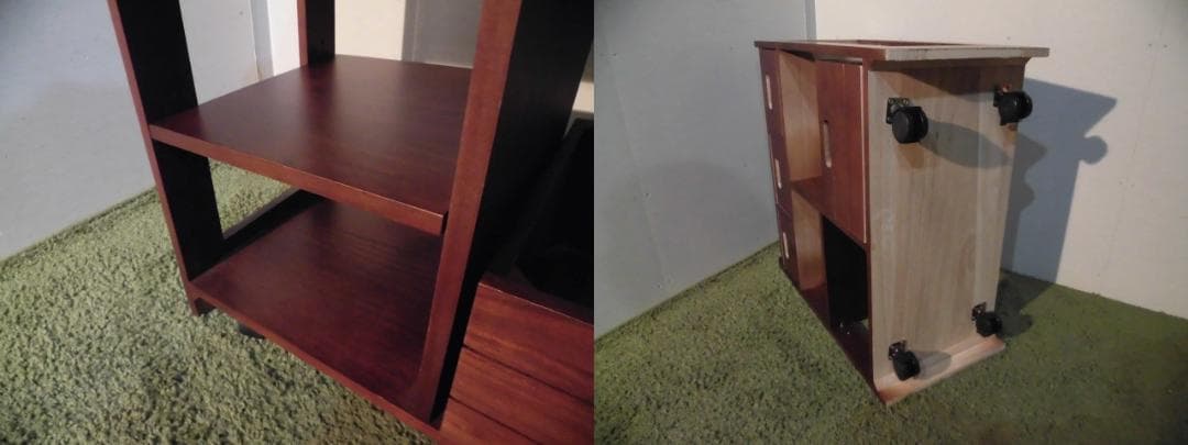 送料無料/アウトレット【限定品/新品/送料無料】天然木キッチンワゴンカウンター