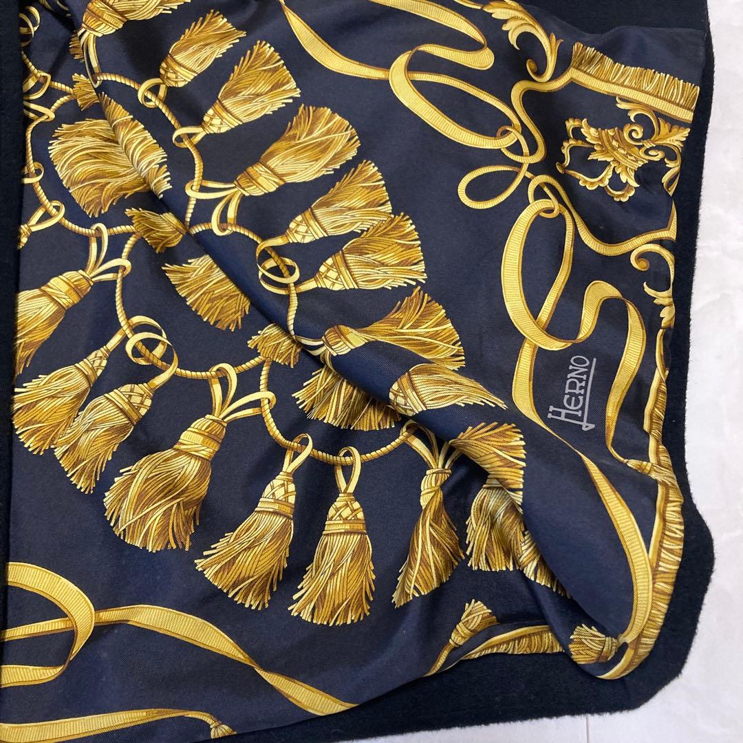 HERNO ヘルノ カシミヤ ロングコート ブラック 大きいサイズ