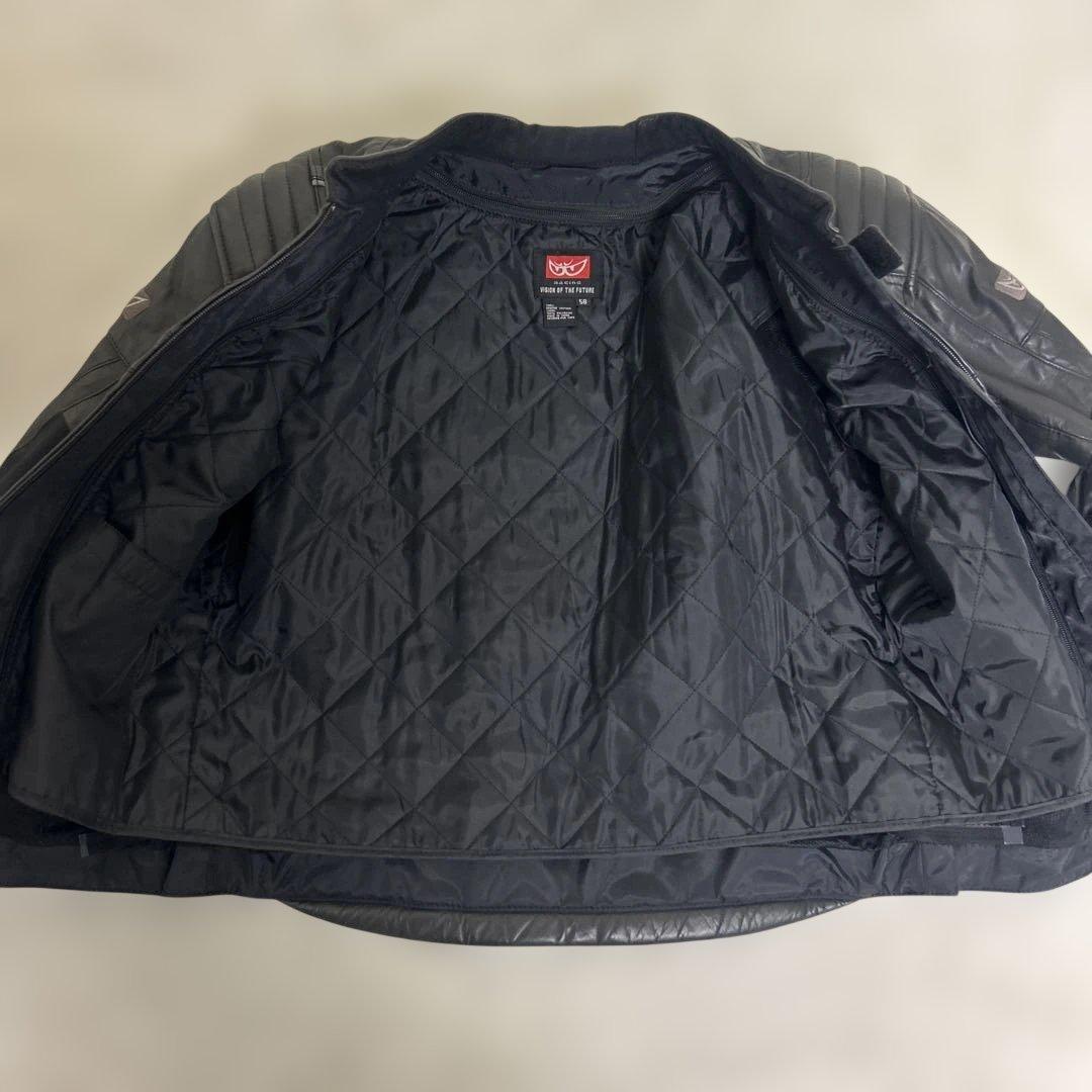 【良品】BERIK 本革 バイクジャケット 58サイズ　プロテクター
