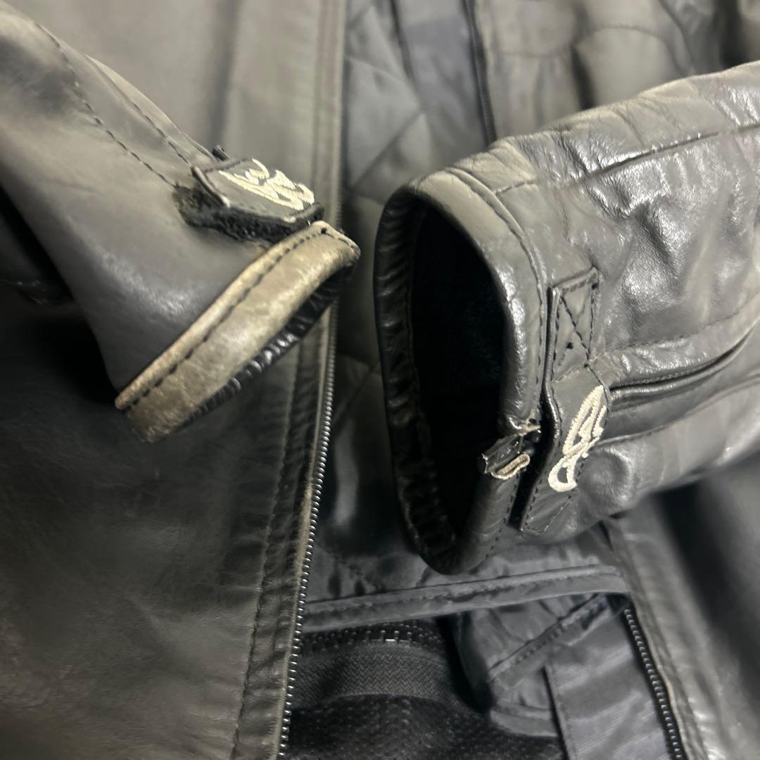 【良品】BERIK 本革 バイクジャケット 58サイズ　プロテクター
