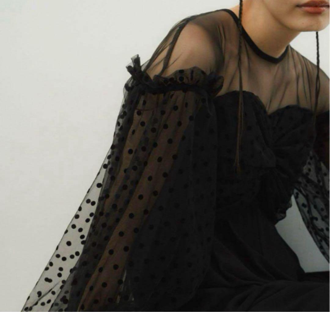 ANDRESD アンドレスド flocky dot pants dress