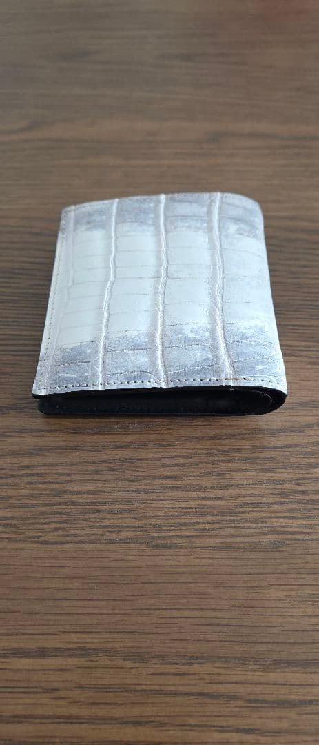 【ほぼ未使用】Coupe クッペ 二つ折り財布 ヒマラヤクロコ 新進工房 箱無し