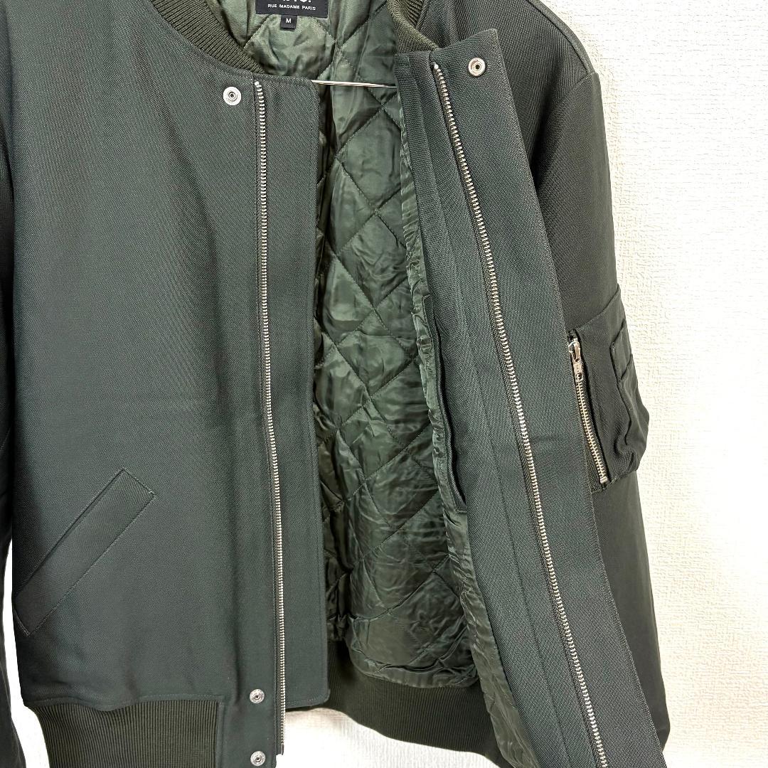 【美品】 A.P.C. MA-1ジップアップブルゾン 裏地キルティング M