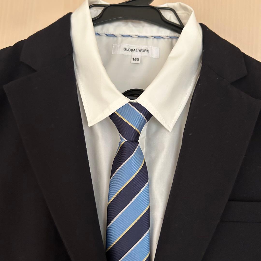 GLOBAL WORK 卒業式スーツ/シャツ/ネクタイセット 160サイズ