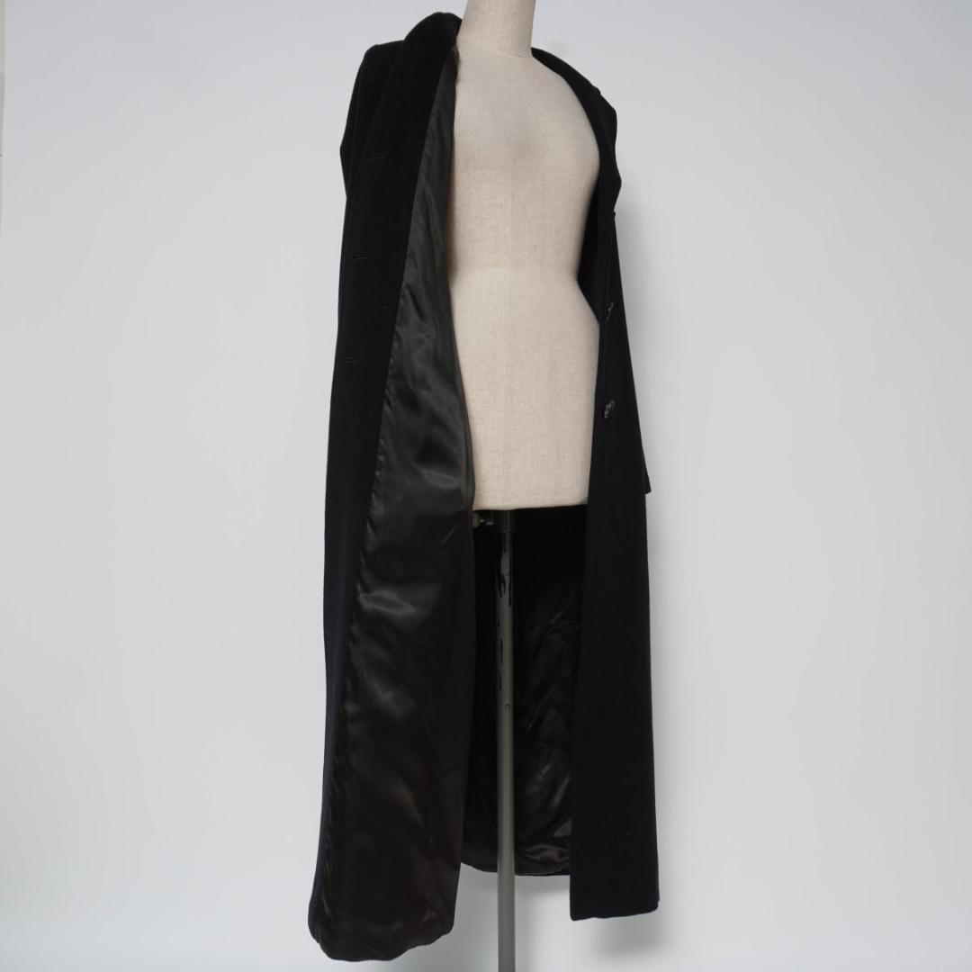 Max Mara ウール チェスターコート ロング 黒 サイズ38*XC1557