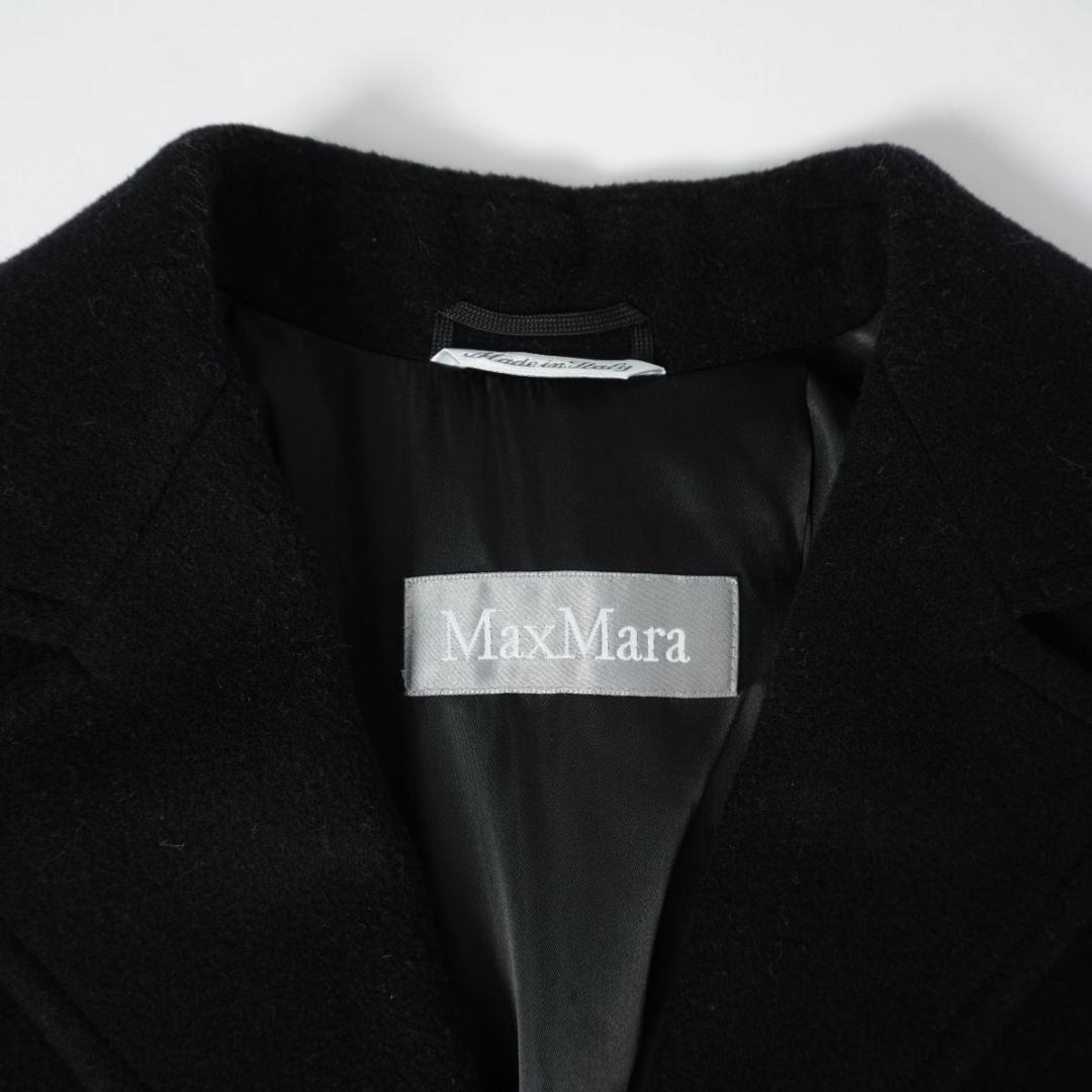 Max Mara ウール チェスターコート ロング 黒 サイズ38*XC1557
