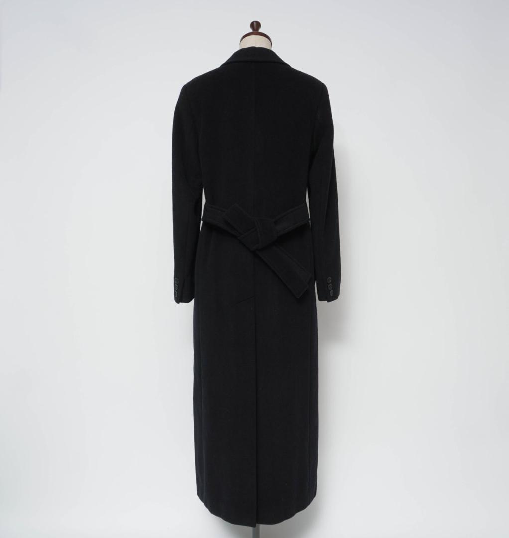 Max Mara ウール チェスターコート ロング 黒 サイズ38*XC1557