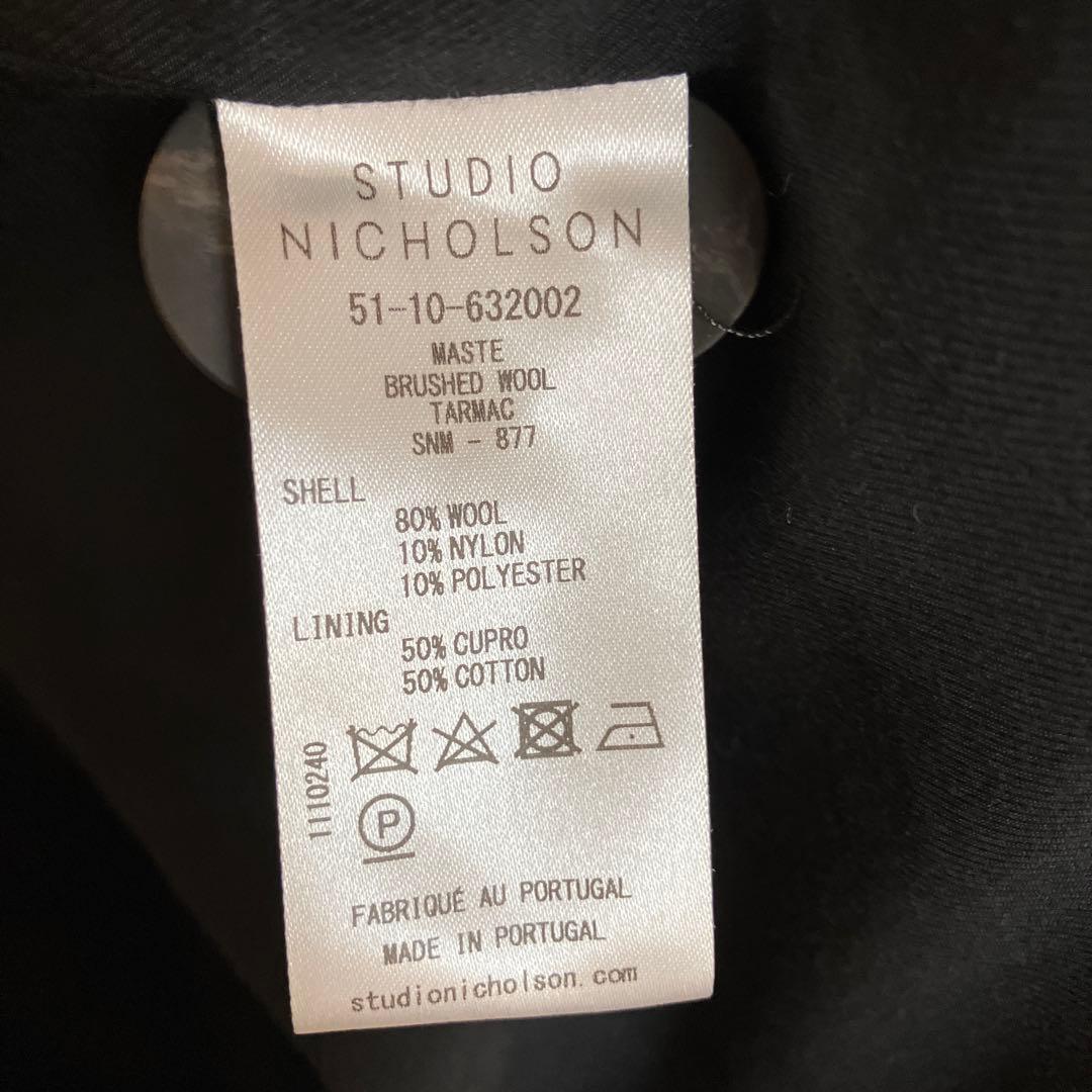 STUDIO NICHOLSON ウールピーコート M ダークグレー