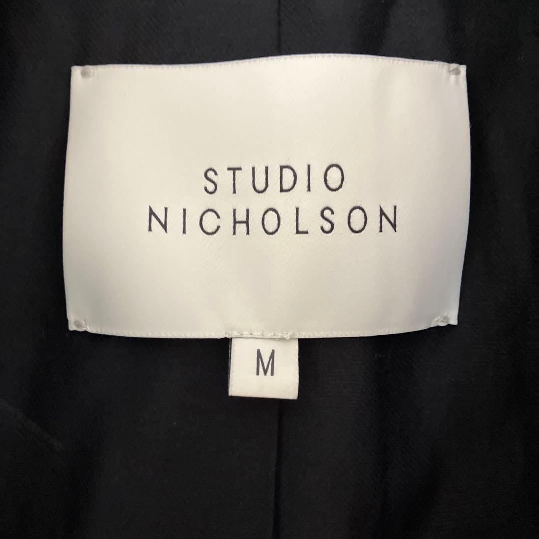 STUDIO NICHOLSON ウールピーコート M ダークグレー