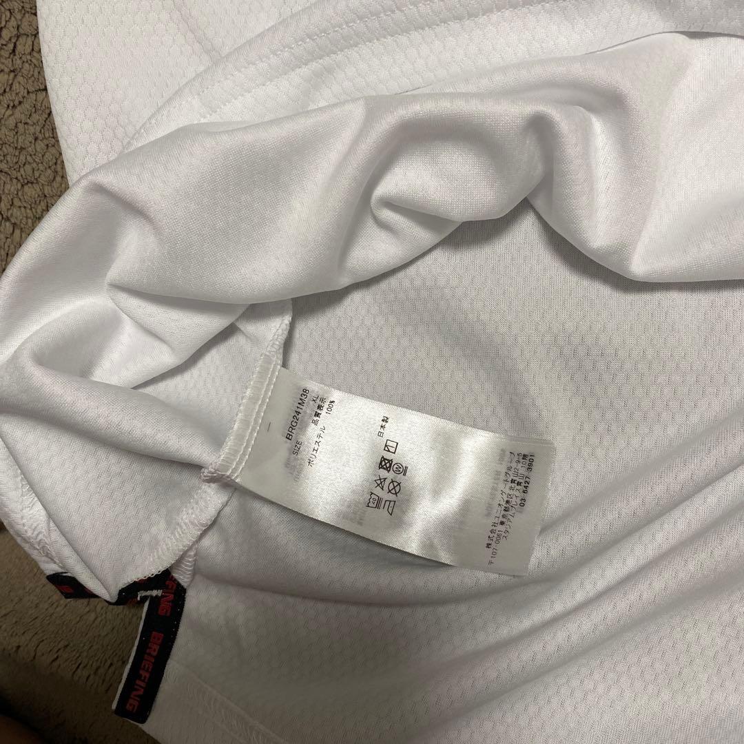 ブリーフィングゴルフビッグビートハイネックシャツ　サイズXL ホワイト