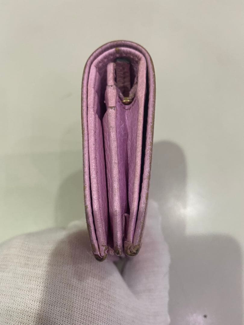 【希少】GUCCI グッチ ボスコ 二つ折り財布 マーモント ピンク 犬 GG